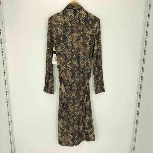 デシグアル Desigual SNAKEBRILLO ロングスリーブシャツワンピース レディース M