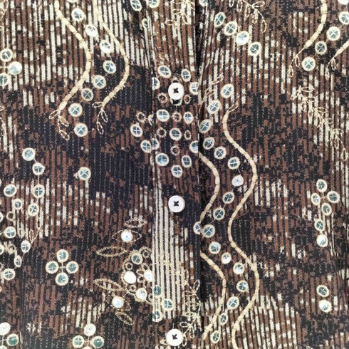 デシグアル Desigual SNAKEBRILLO ロングスリーブシャツワンピース レディース M