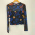 デシグアル Desigual 花柄 スリムショートTシャツ レディース M