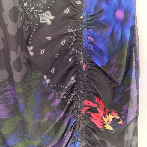 デシグアル Desigual 総柄 S/S シアーワンピース レディース M