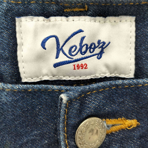ケボズ KEboz ツータック ワイド ストレート デニムパンツ レディース JPN:L