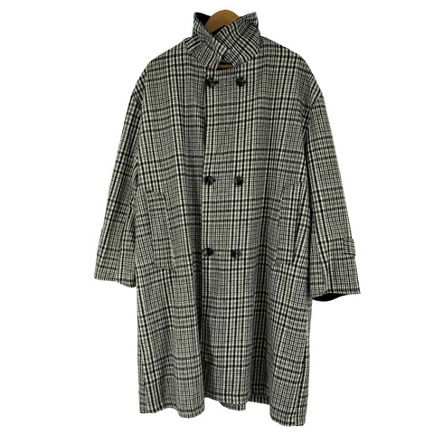 ジュノア JUNOAH チェック柄 ダブルブレストコート レディース US:10