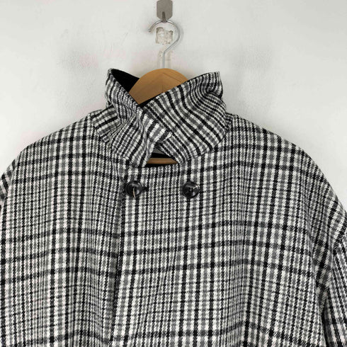 ジュノア JUNOAH チェック柄 ダブルブレストコート レディース US:10