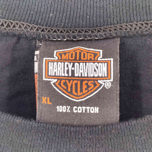 ハーレーダビッドソン HARLEY-DAVIDSON 00s ラメ プリント Tシャツ メンズ XL