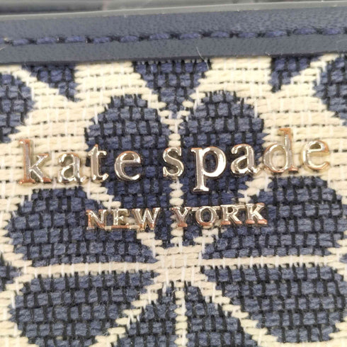 ケイトスペードニューヨーク kate spade NEW YORK フラワー ジャカード ジップ スリム ウォレット レディース