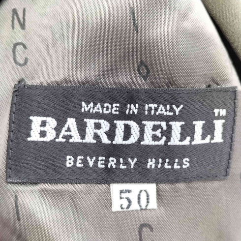 BARDELLI イタリア製 シルク クロップド プリーツ ジャケット メンズ EUR:50