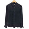 BARDELLI イタリア製 シルク プリーツ 立体ポケット レギュラーカラー L/S シャツ メンズ import:M
