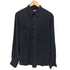 BARDELLI イタリア製 シルク プリーツ 立体ポケット レギュラーカラー L/S シャツ メンズ import:M