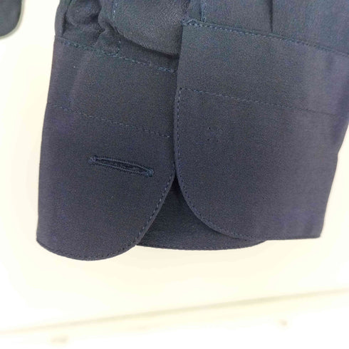 BARDELLI イタリア製 シルク プリーツ 立体ポケット レギュラーカラー L/S シャツ メンズ import:M