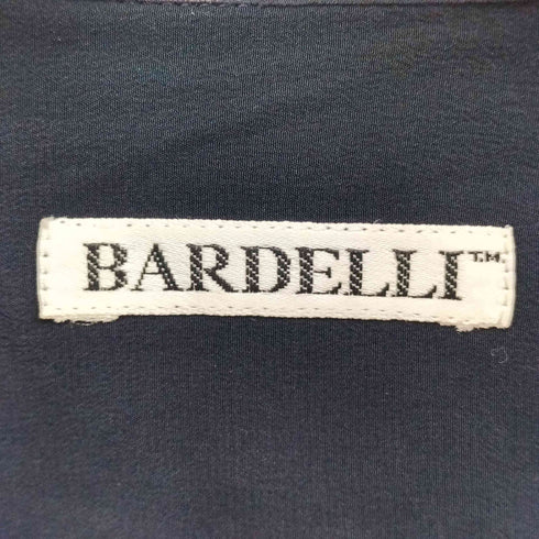 BARDELLI イタリア製 シルク プリーツ 立体ポケット レギュラーカラー L/S シャツ メンズ import:M