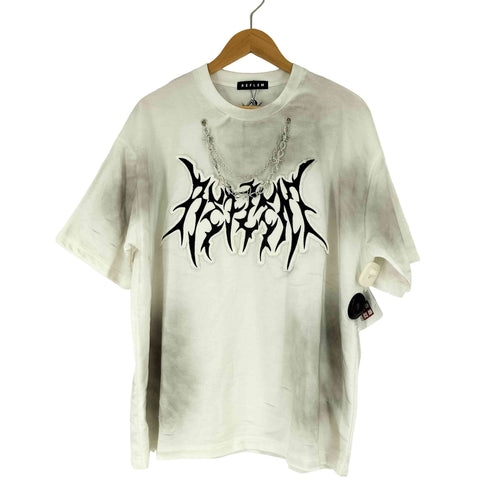 レフレム REFLEM チェーン付き メタリックロゴ Tシャツ メンズ FREE