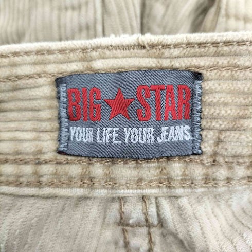 BIG STAR 太畝 ボタンフライ ワイド コーデュロイパンツ メンズ 33