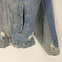 ザラ ZARA パッチワーク加工 ダメージ デニム ジャケット メンズ import:L
