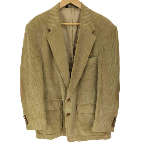 ランズエンド LANDS END USA製 太畝 コーデュロイ 胡桃ボタン エルボーパッチ 2B シングルブレストジャケット メンズ US:44