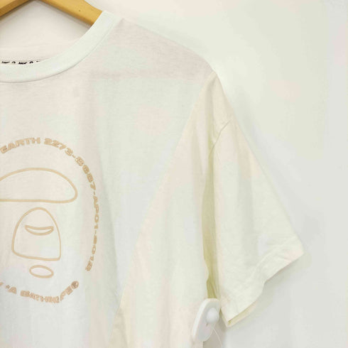 エーエイプバイアベイシングエイプ AAPE BY A BATHING APE MOONFACE EMBELLISHED TEE メンズ JPN:S