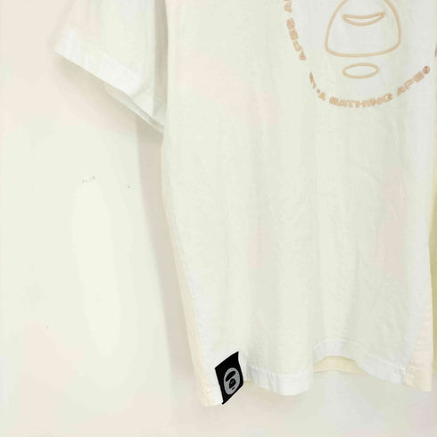 エーエイプバイアベイシングエイプ AAPE BY A BATHING APE MOONFACE EMBELLISHED TEE メンズ JPN:S