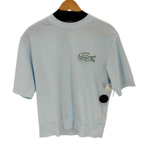 ラコステ LACOSTE オーバーサイズクロックエンブレムスウェットTシャツ メンズ M