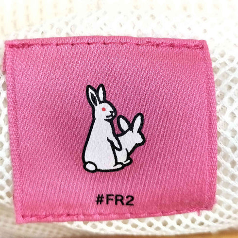 エフアールツー FR2 ×梅 ワッフル ノースリーブ ジップアップパーカー ロゴ刺繍 イージーショートパンツ セットアップ レディース FREE