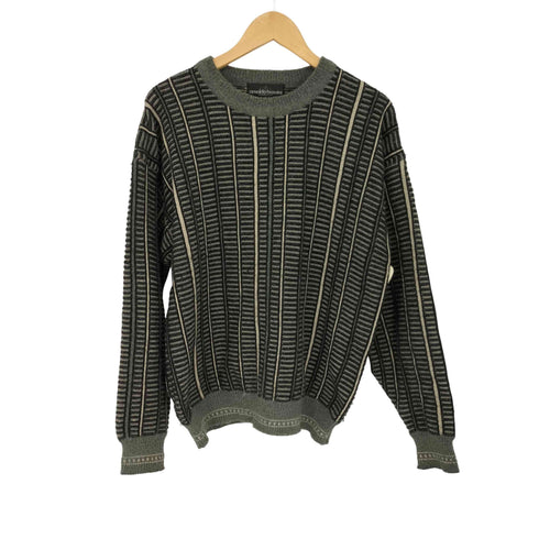 arnaldo bassini 総柄 クルーネック 長袖 ニット メンズ import:M
