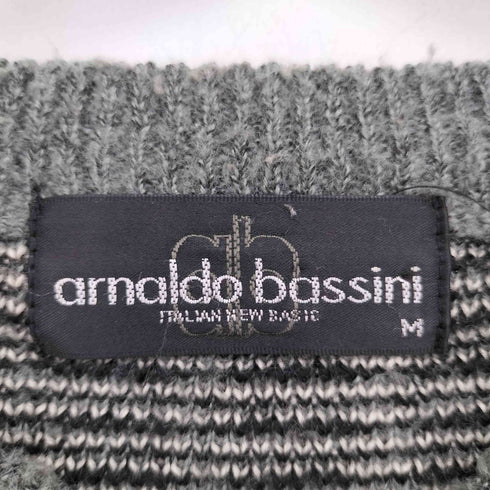 arnaldo bassini 総柄 クルーネック 長袖 ニット メンズ import:M