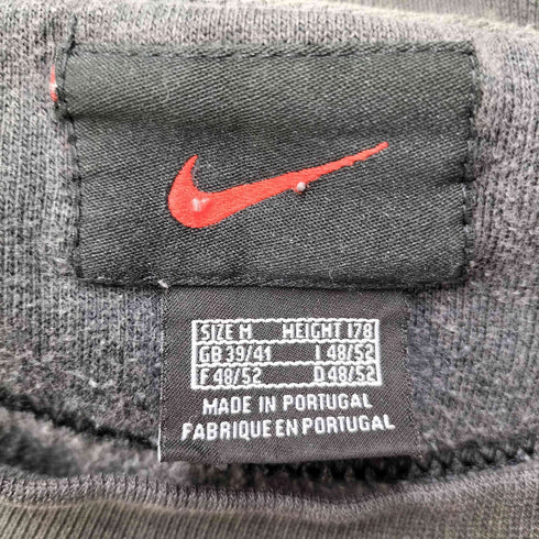 ナイキ NIKE 90-00S 黒タグ スウッシュロゴ刺繍 クルーネック スウェット プルオーバー メンズ JPN:M
