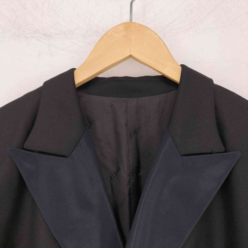 ジョンローレンスサリバン JOHN LAWRENCE SULLIVAN MADE IN JAPAN DORMEUIL 異素材ドッキング 変形テーラードジャケット ポンチョ メンズ import:M