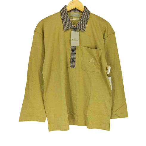 アクアスキュータム AQUASCUTUM チェック切替 長袖 ポロシャツ メンズ JPN:M