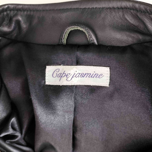 Cape Jasmine lamb leather ラムレザー シングル ライダース ジャケット レディース JPN:1