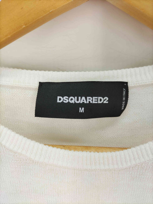 ディースクエアード DSQUARED2 ラインデザイン コットンニット メンズ JPN:M
