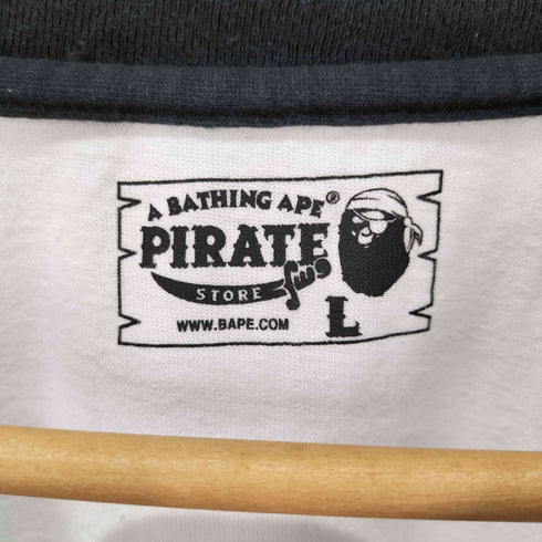 アベイシングエイプ A BATHING APE パイレーツストア プリント ラグラン カットソー メンズ JPN:L