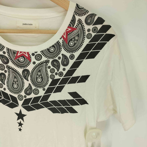 ヨシオクボ yoshio kubo ペイズリープリント S/S Tシャツ レディース JPN:2