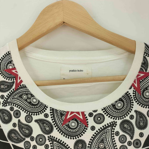 ヨシオクボ yoshio kubo ペイズリープリント S/S Tシャツ レディース JPN:2