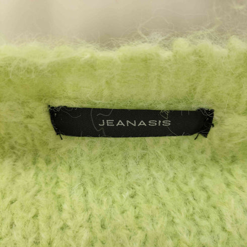 ジーナシス JEANASIS リッチシャギークルーカーディガン レディース FREE
