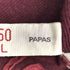 パパス papas 日本製 ハーフジップ ロゴパッチ コットン ニット メンズ JPN:L