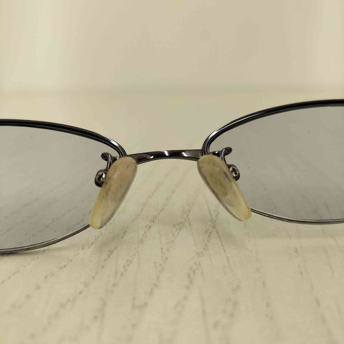 マックスマーラ MAX MARA チタン製 メタルフレーム ハーフリム サングラス メンズ