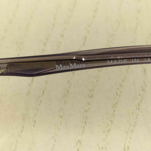 マックスマーラ MAX MARA チタン製 メタルフレーム ハーフリム サングラス メンズ
