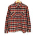 ヒューストン HOUSTON チェック柄 マチ付き ヘビーネルシャツ メンズ import:XL