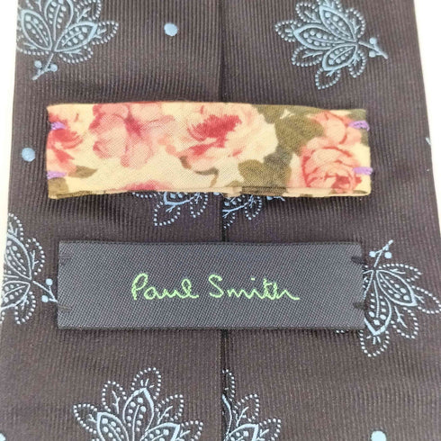 ポールスミス Paul Smith シルク100% 花柄 ネクタイ メンズ