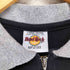 ハードロックカフェ Hard Rock Cafe USA製 ロゴ刺繍 WHISTLER ハーフジップ ポロシャツ メンズ L