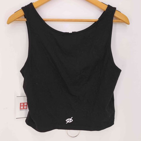 ケリークロージング KRY CLOTHING バックロゴプリント ダブルジップアップ タンクトップ レディース