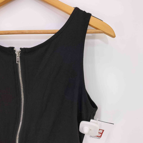 ケリークロージング KRY CLOTHING バックロゴプリント ダブルジップアップ タンクトップ レディース