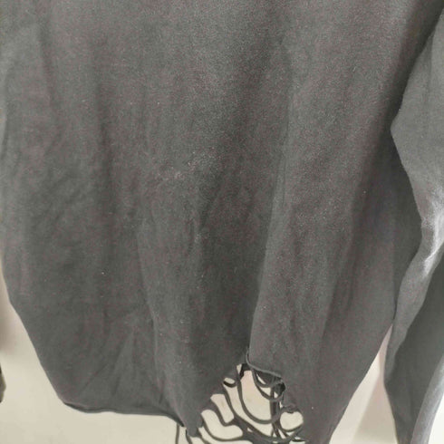 黒覇 カットソー ダメージ加工 メンズ