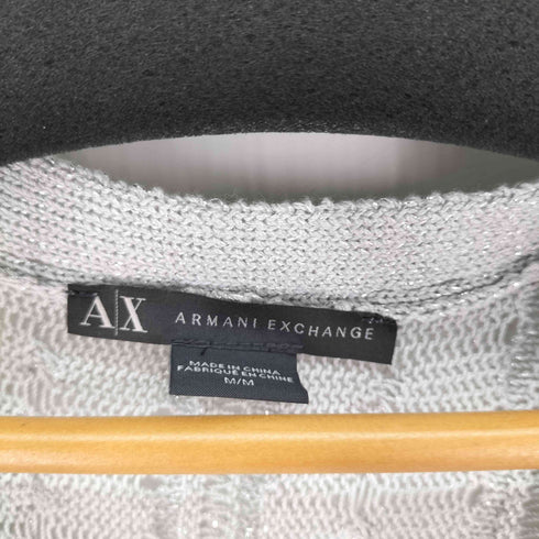 アルマーニエクスチェンジ ARMANI EXCHANGE Vネック ラメニット レディース import:M