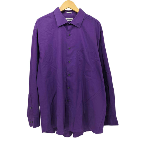 ヴァンヒューゼン VAN HEUSEN 00s LUX SATEEN ラックスサテン ドレスシャツ メンズ 18 34/35