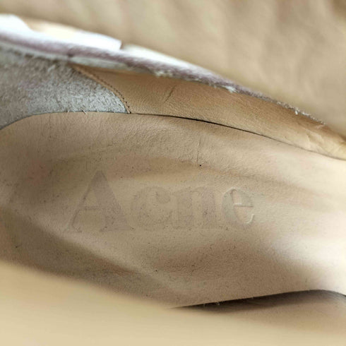 アクネ Acne オープントゥ レースアップ ヒールパンプス レディース JPN:38