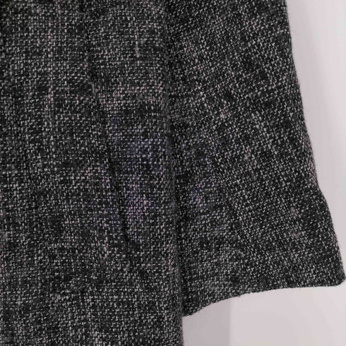 ザラ ZARA ツイード ダブルブレスト チェスターコート メンズ import:L