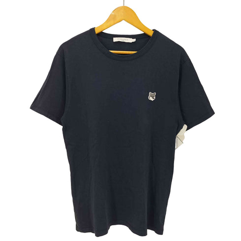 メゾンキツネ MAISON KITSUNE ロゴワッペン クルーネックTシャツ レディース import:M