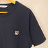 メゾンキツネ MAISON KITSUNE ロゴワッペン クルーネックTシャツ レディース import:M