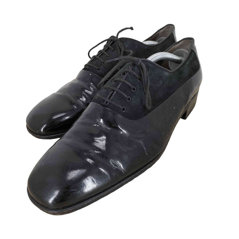 Aldo Brue 内羽根 エナメル切替 ドレスシューズ メンズ UK:10