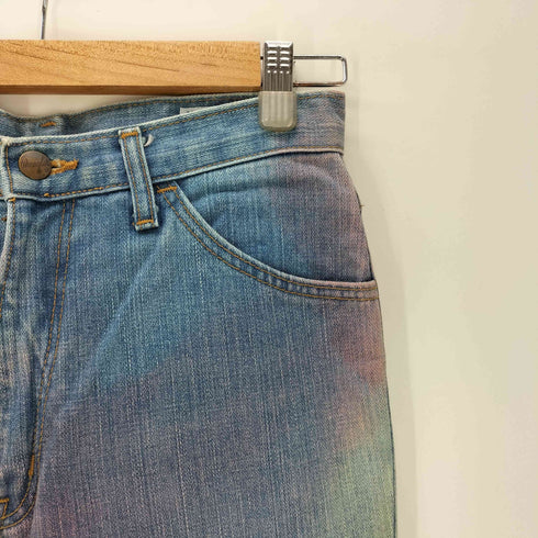 ラングラー Wrangler 90-00S OLD タイダイ ペイント ローライズ フレア デニム パンツ Y2K レディース 29